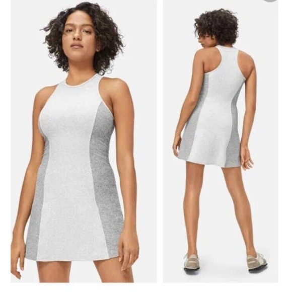 Outdoor Voices Athena Tank Tennis Dress Gray Color block Athleisure Small Q11 - Picture 1 of 6